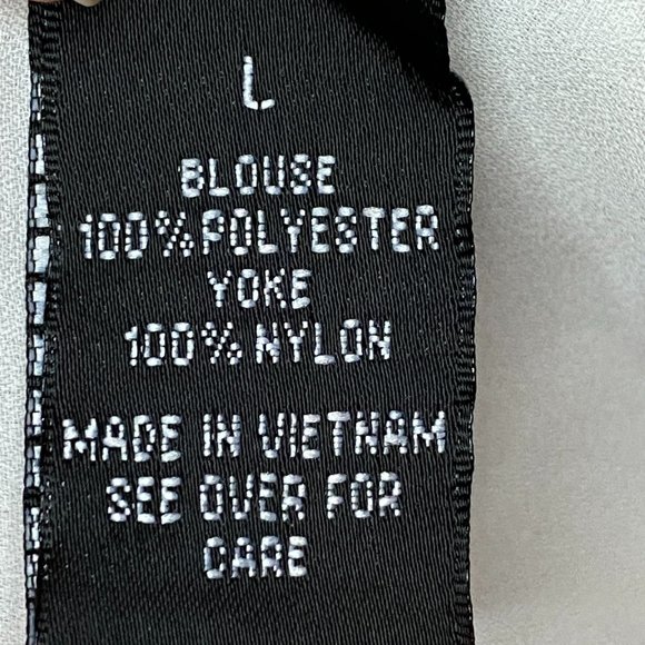 Alyx Lace Inset 3/4 Quarter Sleeve Blouse Cream Size Large - Picture 6 of 10